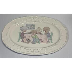 Precious Moments "We Gather Together To Ask The Lords Blessing" Serving Platter